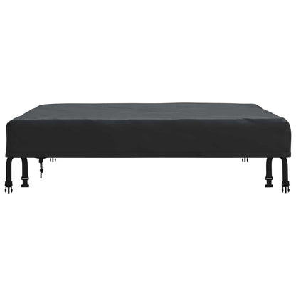 vidaXL Table Cover Plain Black 112 x 112 x 15 cm Fabric