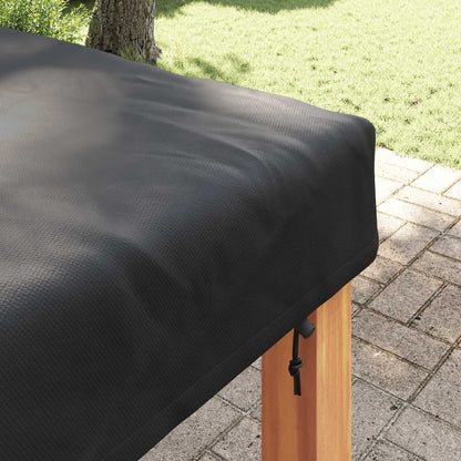 vidaXL Table Cover Plain Black 122 x 122 x 15 cm Fabric