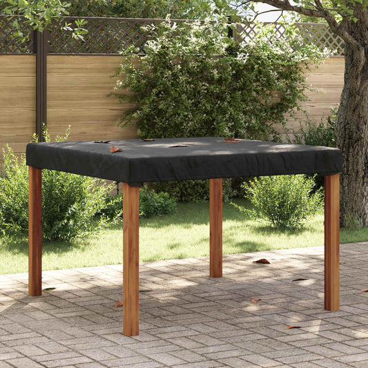 vidaXL Table Cover 122 x 122 x 15 cm Square Waterproof Black