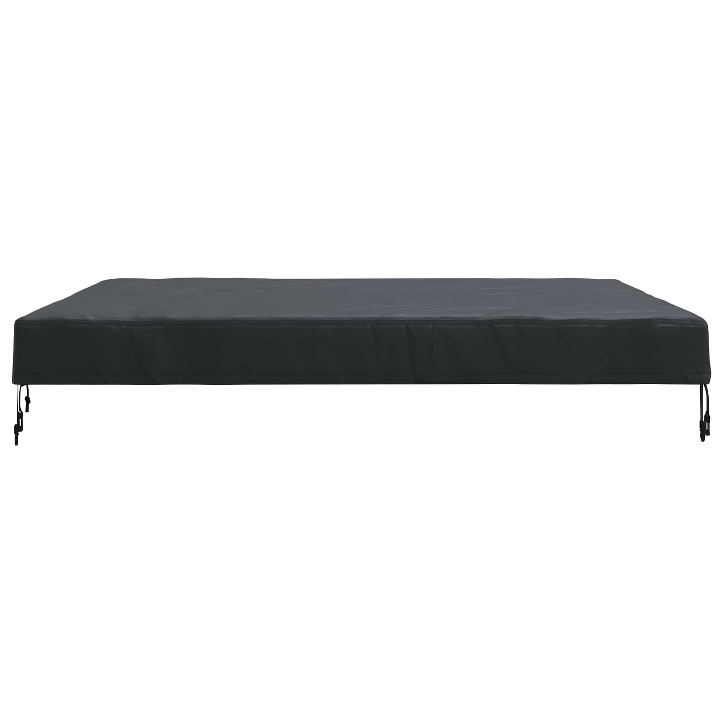 vidaXL Table Cover Plain Black 122 x 122 x 15 cm Fabric