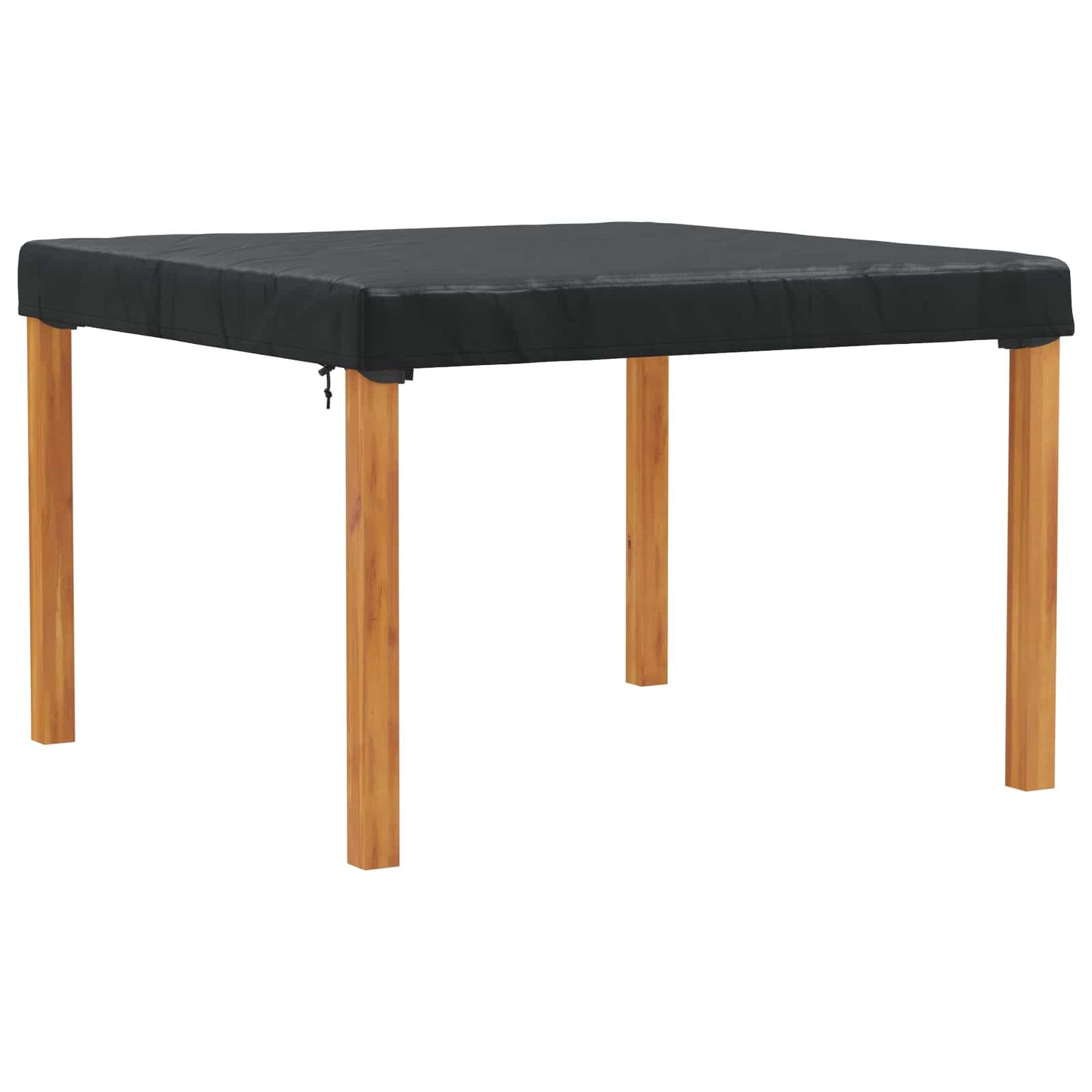 vidaXL Table Cover Plain Black 122 x 122 x 15 cm Fabric