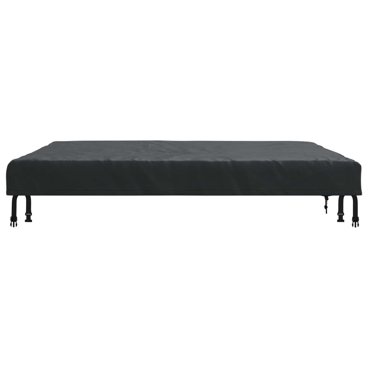 vidaXL Table Cover Plain Black 122 x 122 x 15 cm Fabric