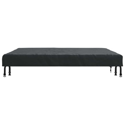 vidaXL Table Cover Plain Black 122 x 122 x 15 cm Fabric