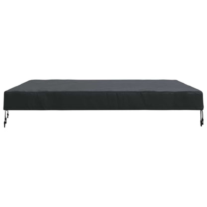 vidaXL Table Cover Plain Black 142 x 142 x 15 cm Fabric