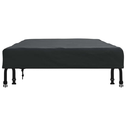 vidaXL Table Cover Plain Black 142 x 82 x 15 cm Fabric