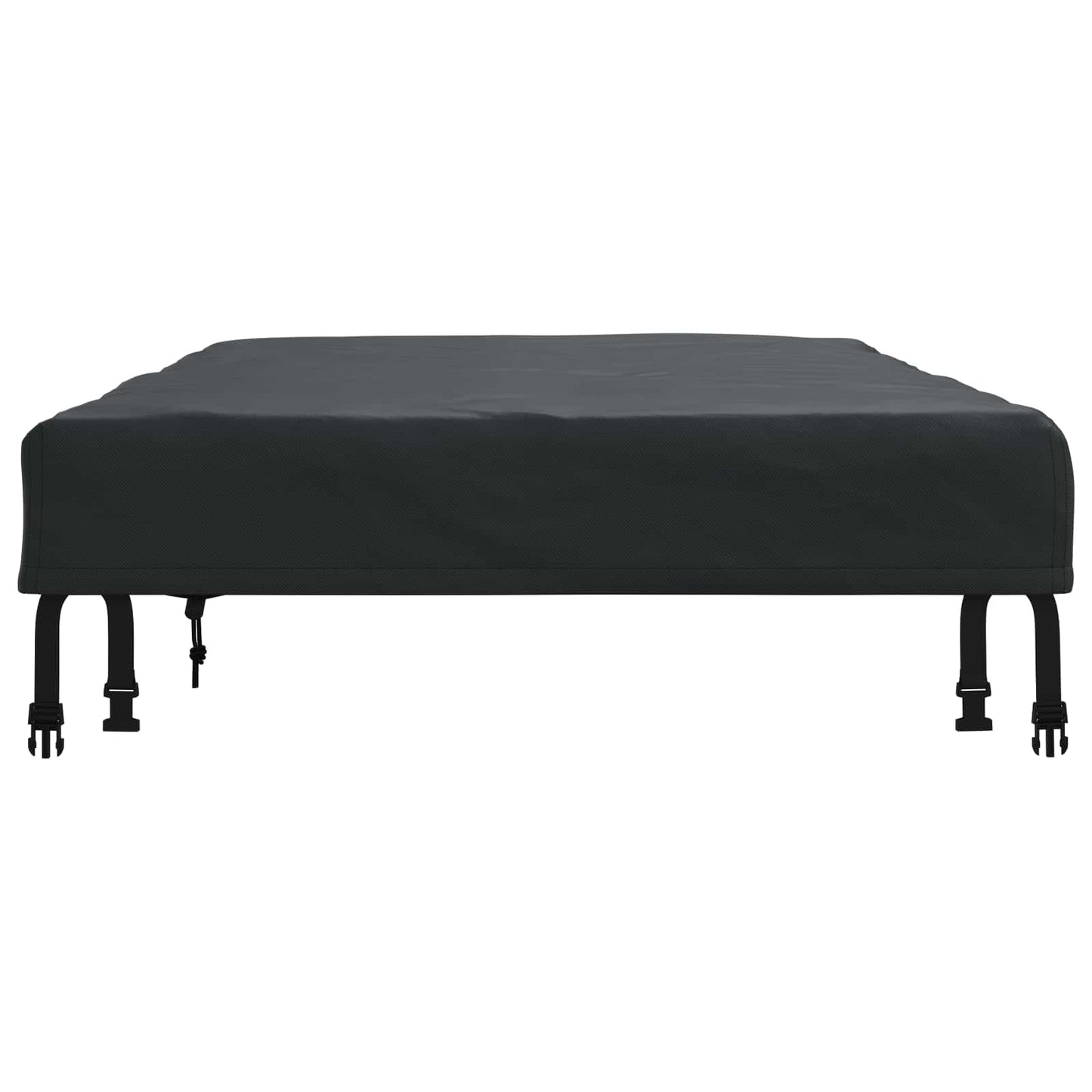 vidaXL Table Cover Plain Black 142 x 82 x 15 cm Fabric