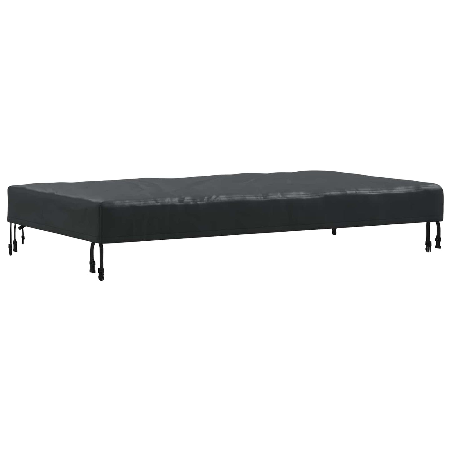 vidaXL Table Cover Plain Black 152 x 92 x 15 cm Fabric