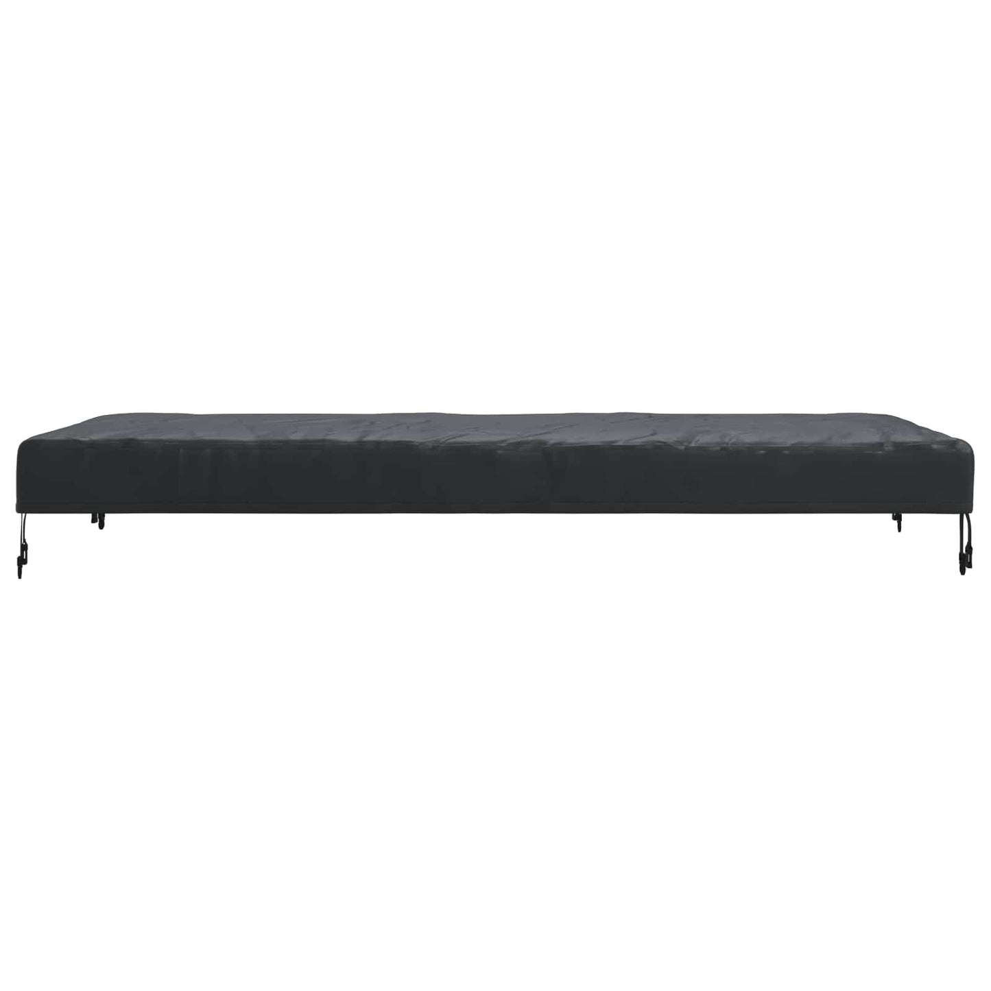 vidaXL Table Cover Plain Black 82 x 182 x 15 cm Fabric