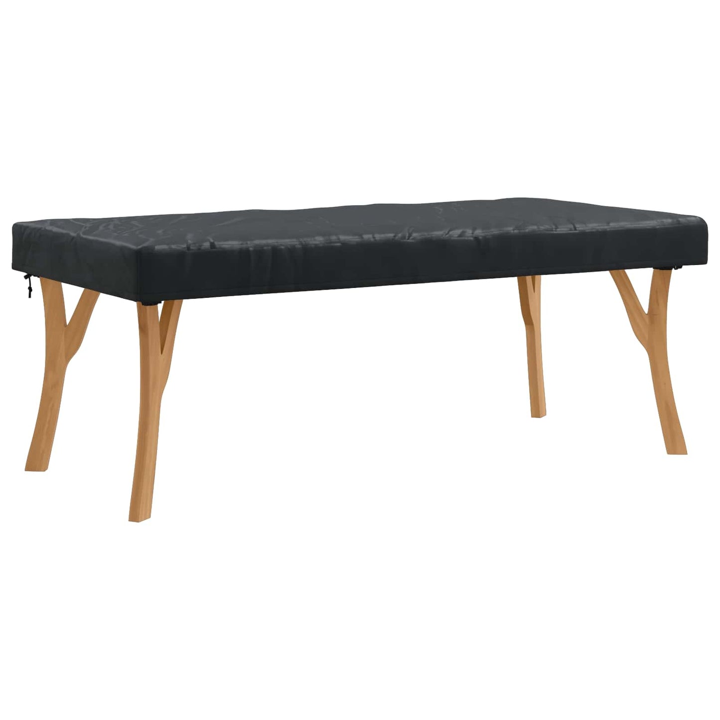vidaXL Table Cover Plain Black 182 x 92 x 15 cm Fabric