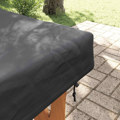 vidaXL Table Cover Plain Black 182 x 102 x 15 cm Fabric