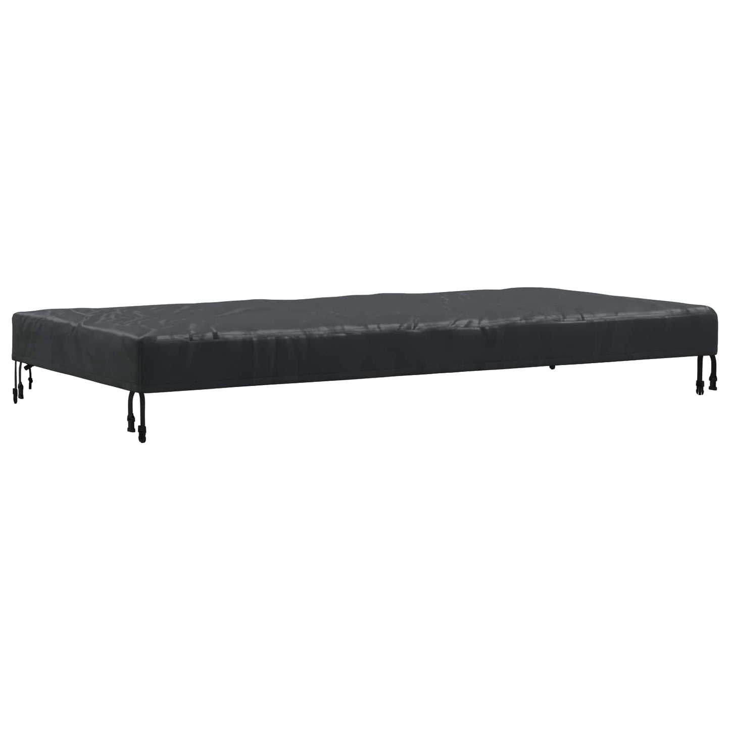 vidaXL Table Cover Plain Black 182 x 102 x 15 cm Fabric