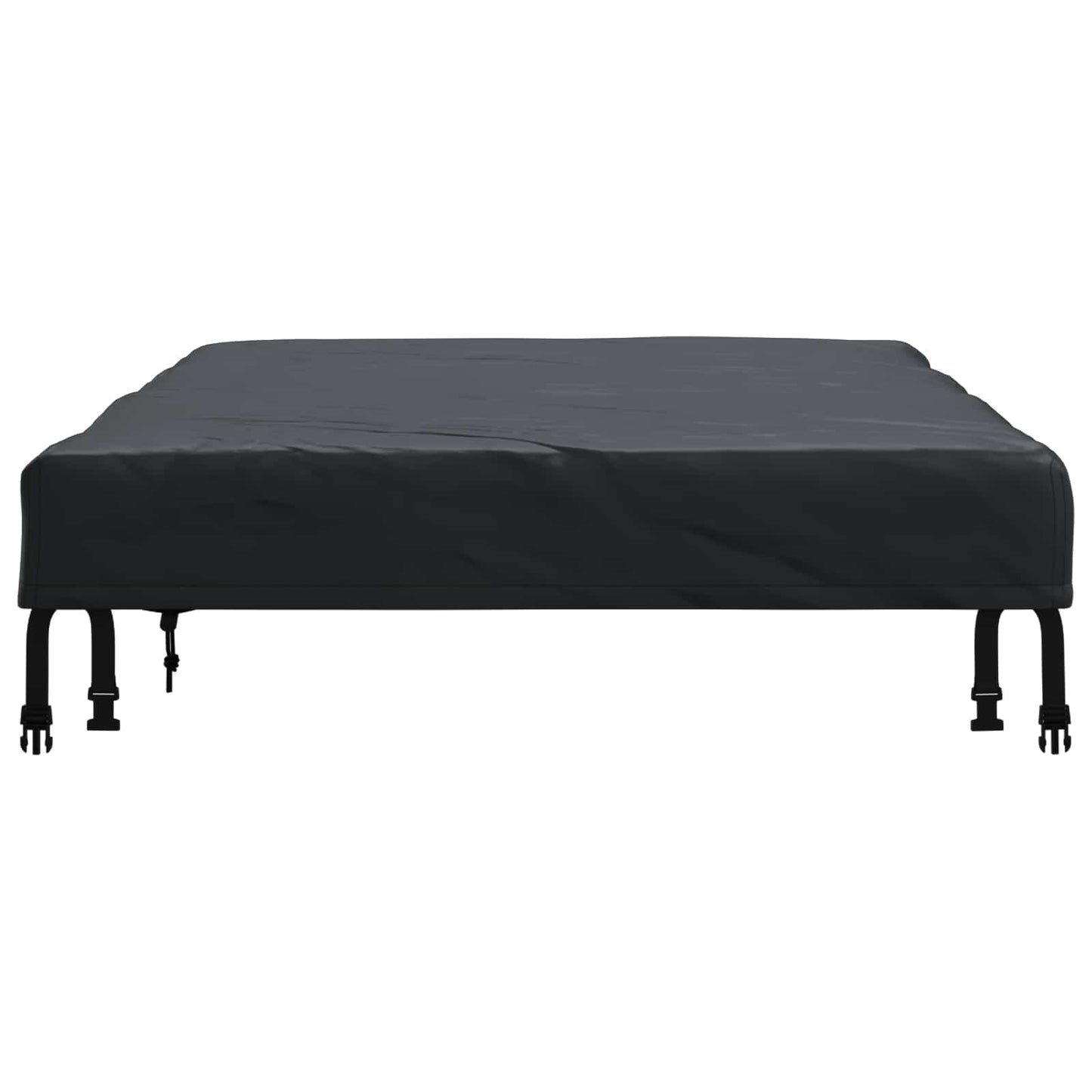 vidaXL Table Cover Plain Black 182 x 102 x 15 cm Fabric