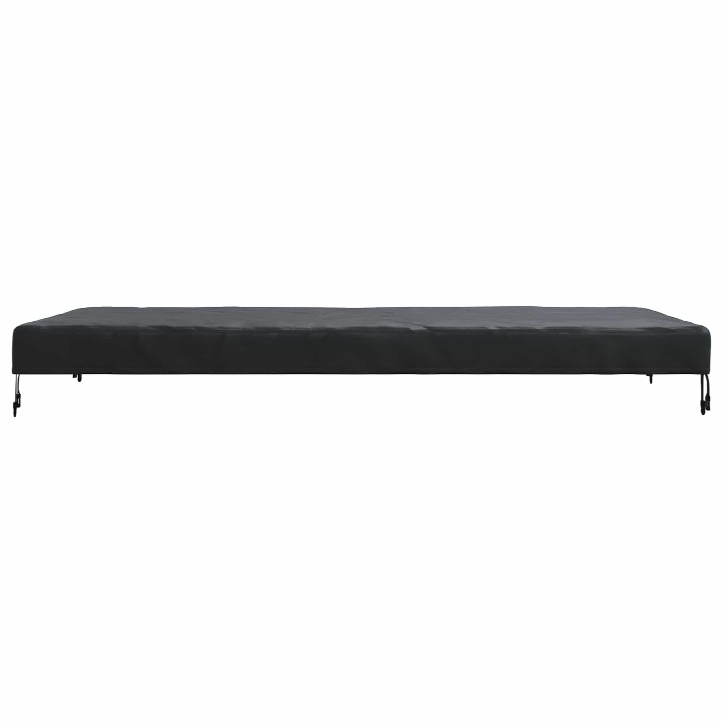 vidaXL Table Cover Plain Black 202 x 92 x 15 cm Fabric