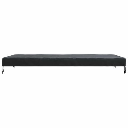 vidaXL Table Cover Plain Black 202 x 92 x 15 cm Fabric