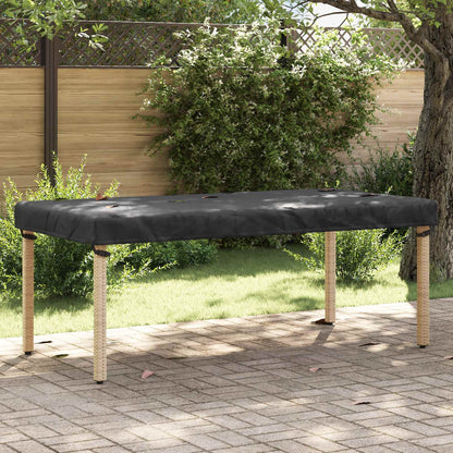 vidaXL Table Cover Plain Black 202 x 102 x 15 cm Fabric