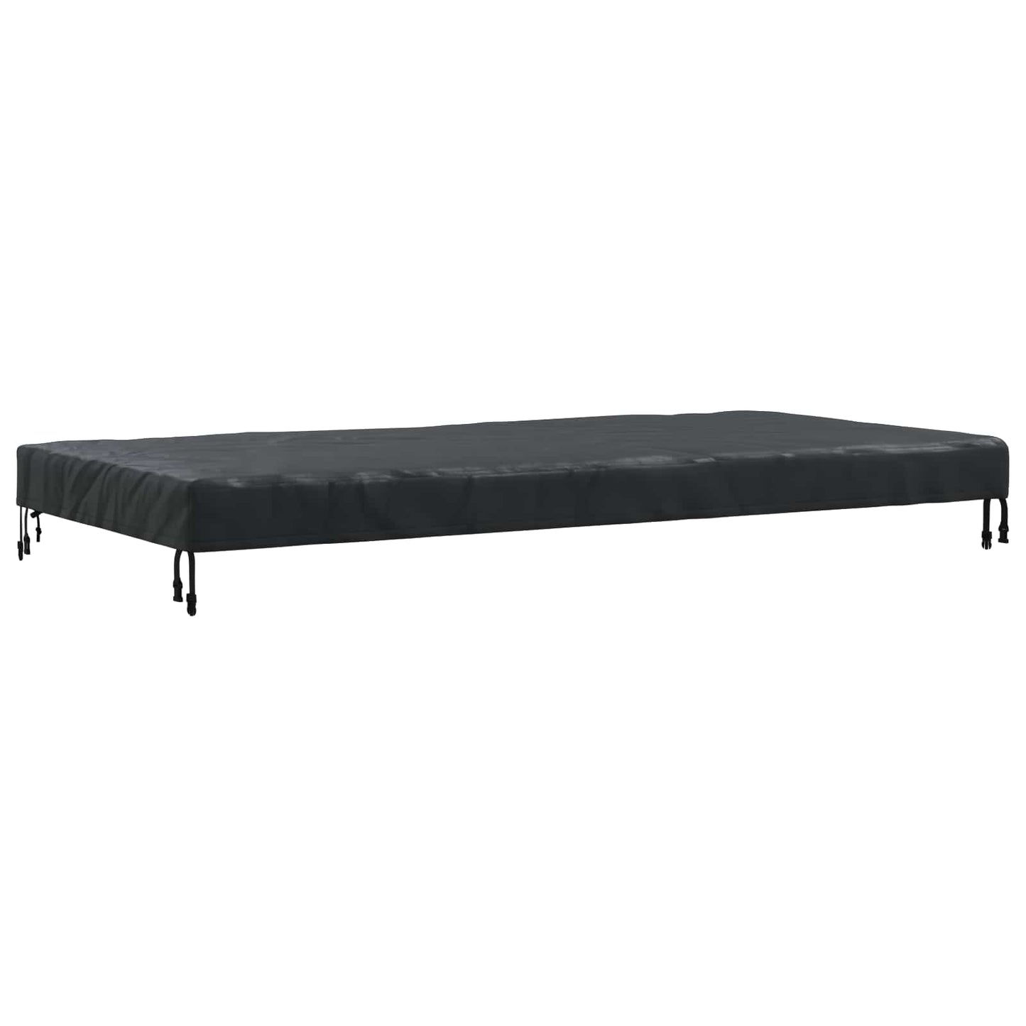 vidaXL Table Cover Plain Black 202 x 102 x 15 cm Fabric