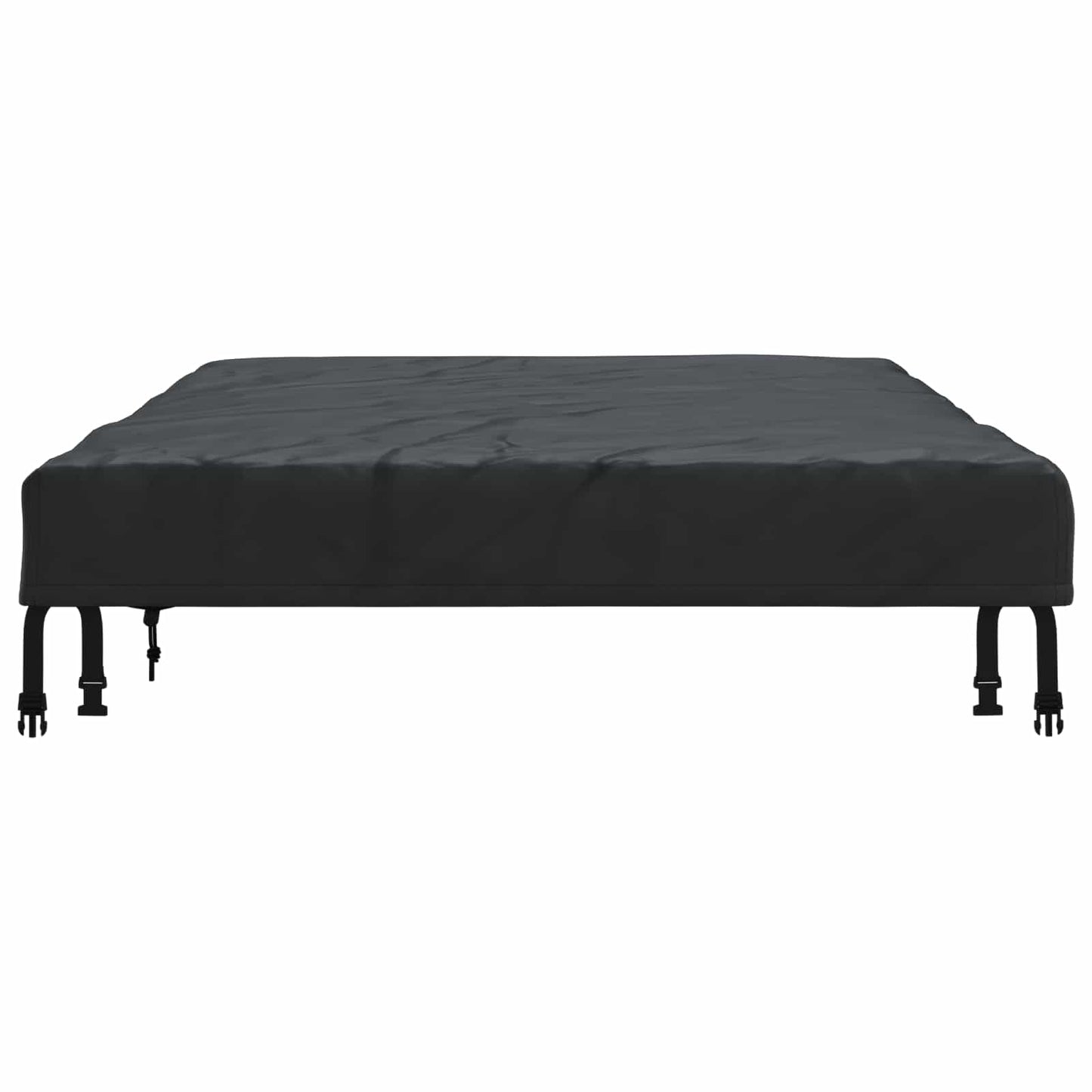 vidaXL Table Cover Plain Black 202 x 102 x 15 cm Fabric