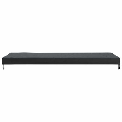 vidaXL Table Cover Plain Black 242 x 102 x 15 cm Fabric