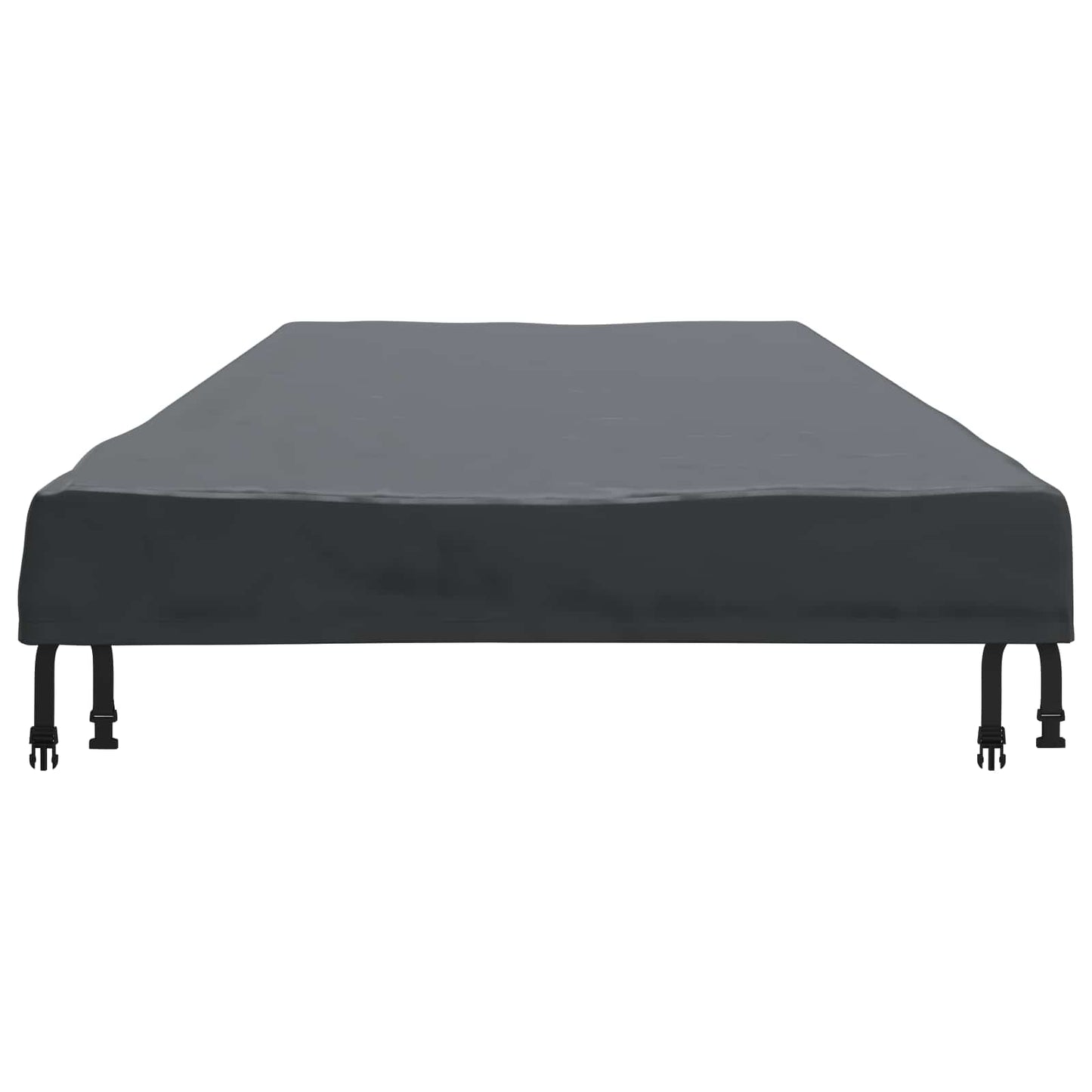 vidaXL Table Cover Plain Black 242 x 102 x 15 cm Fabric