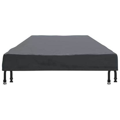 vidaXL Table Cover Plain Black 242 x 102 x 15 cm Fabric