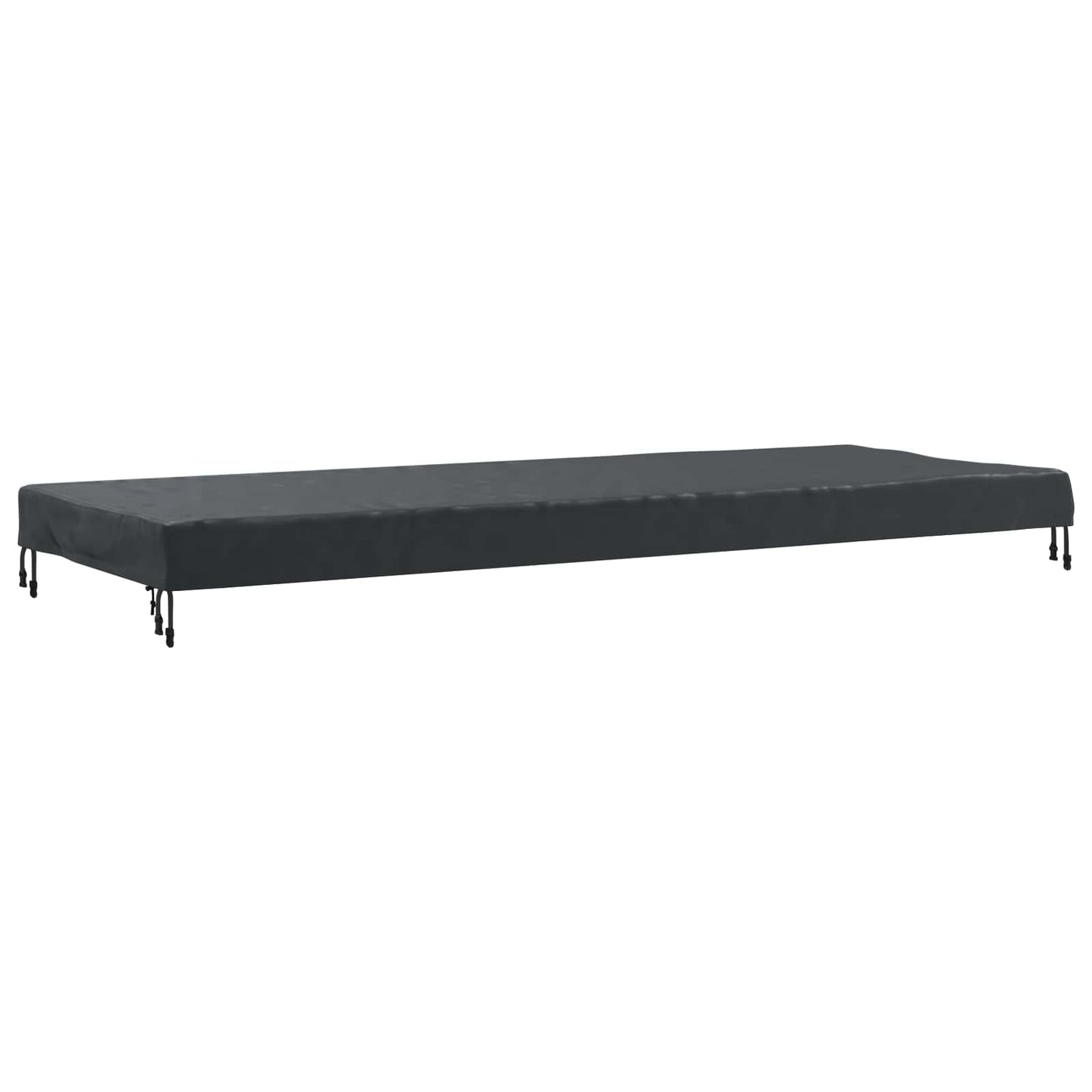 vidaXL Table Cover Plain Black 262 x 102 x 15 cm Fabric