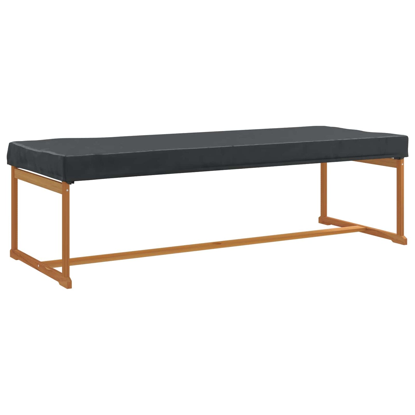 vidaXL Table Cover Plain Black 262 x 102 x 15 cm Fabric