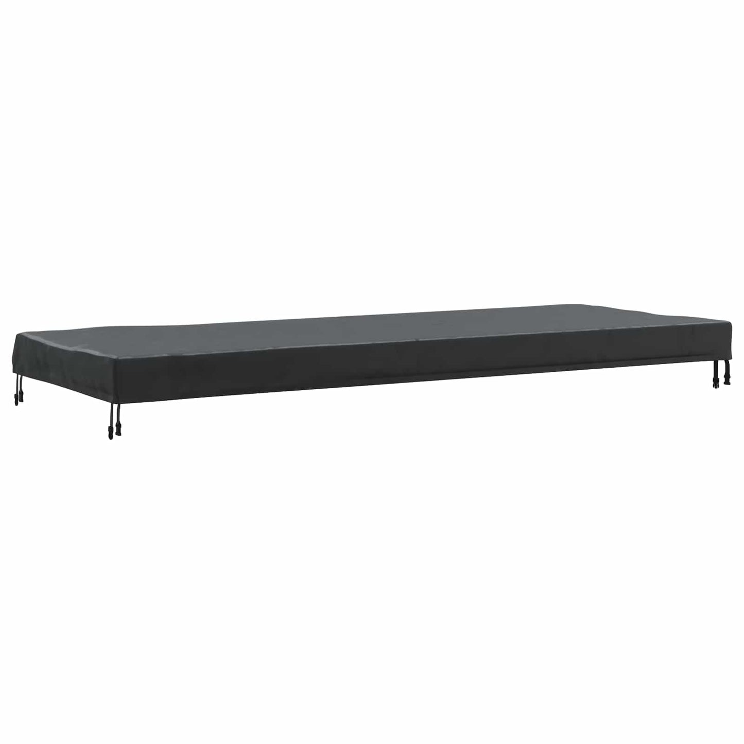 vidaXL Table Cover Plain Black 102 x 262 x 15 cm Fabric