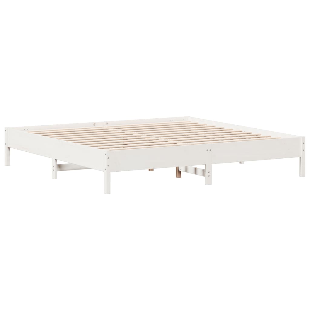 vidaXL Bed Frame without Mattress White 160x200 cm Solid Wood Pine