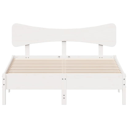 vidaXL Bed Frame without Mattress White 120x200 cm Solid Wood Pine