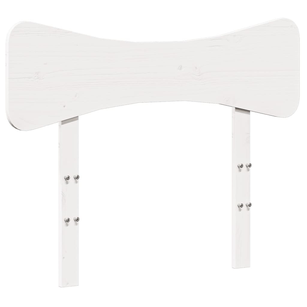 vidaXL Bed Frame without Mattress White 100x200 cm Solid Wood Pine