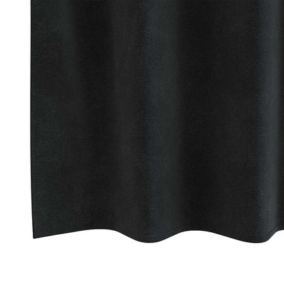 vidaXL Blackout Curtains 2 pcs Black 140 x 140 cm Velvet
