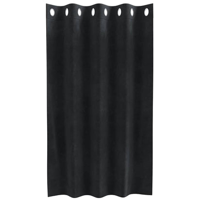 vidaXL Blackout Curtains 2 pcs Black 140 x 140 cm Velvet