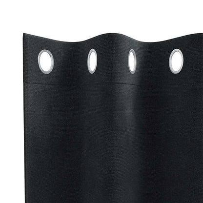 vidaXL Blackout Curtains 2 pcs Black 140 x 260 cm Velvet