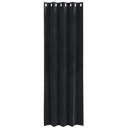 vidaXL Blackout Curtains 2 pcs Black 140 x 260 cm Velvet