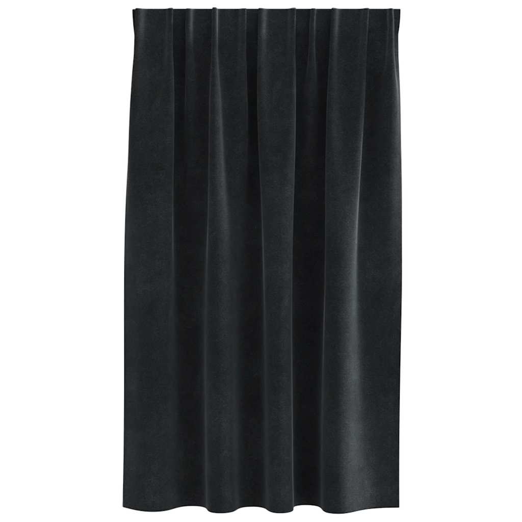vidaXL Blackout Curtains 2 pcs Black 140 x 140 cm Velvet