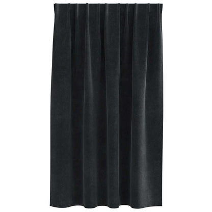 vidaXL Blackout Curtains 2 pcs Black 140 x 140 cm Velvet