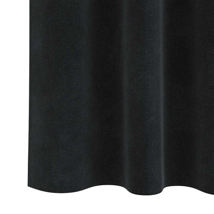 vidaXL Blackout Curtains 2 pcs Black 140 x 175 cm Velvet