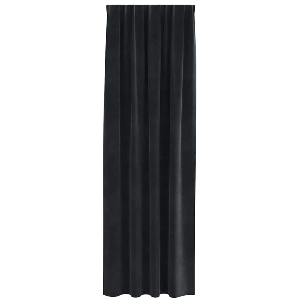 vidaXL Blackout Curtains 2 pcs Black 140 x 245 cm Velvet