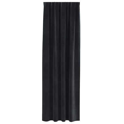 vidaXL Blackout Curtains 2 pcs Black 140 x 260 cm Velvet