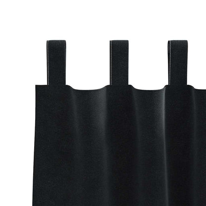 vidaXL Blackout Curtains 2 pcs Black 140 x 260 cm Velvet