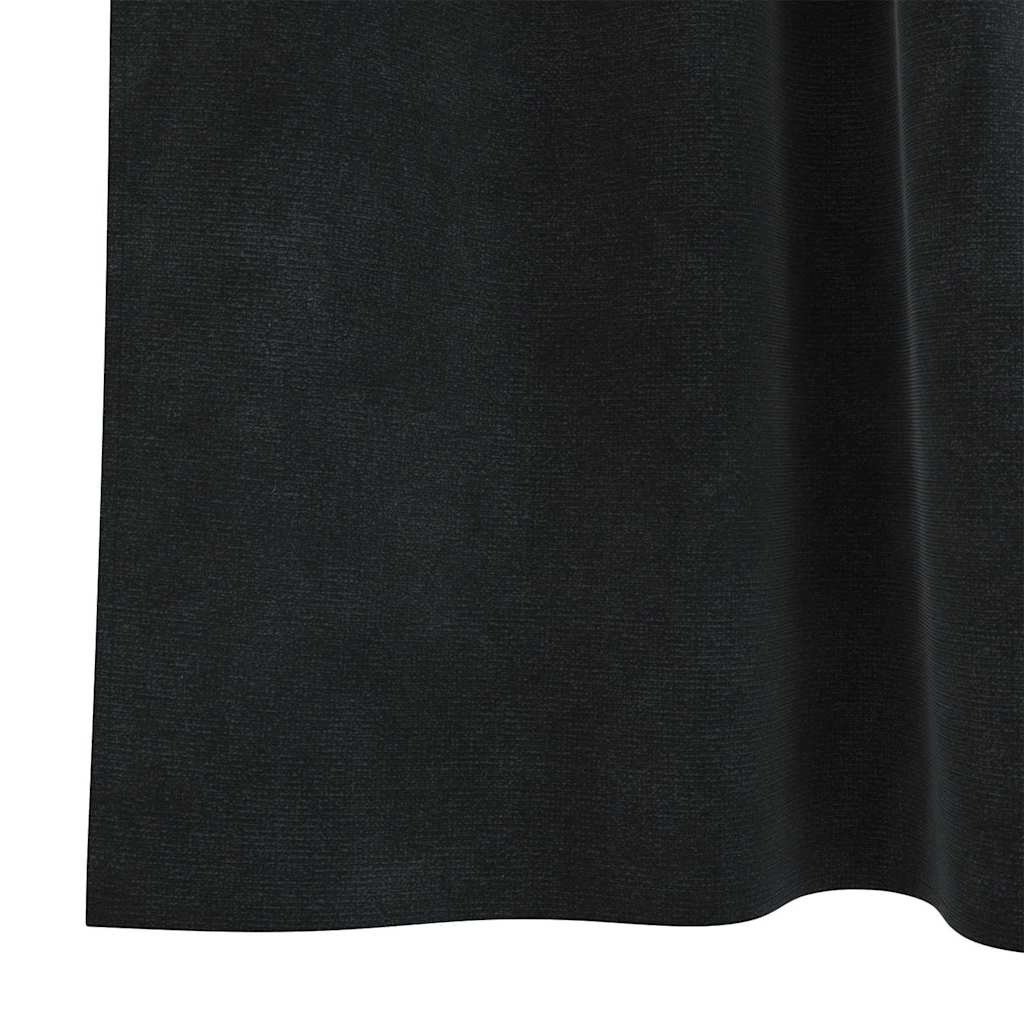 vidaXL Blackout Curtains 2 pcs Black 140 x 260 cm Velvet