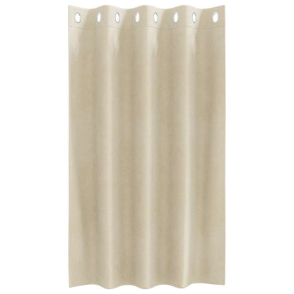 vidaXL Blackout Curtains 2 pcs Cream 140 x 140 cm Velvet