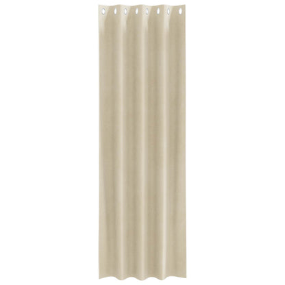 vidaXL Blackout Curtains 2 pcs Cream 140 x 245 cm Velvet