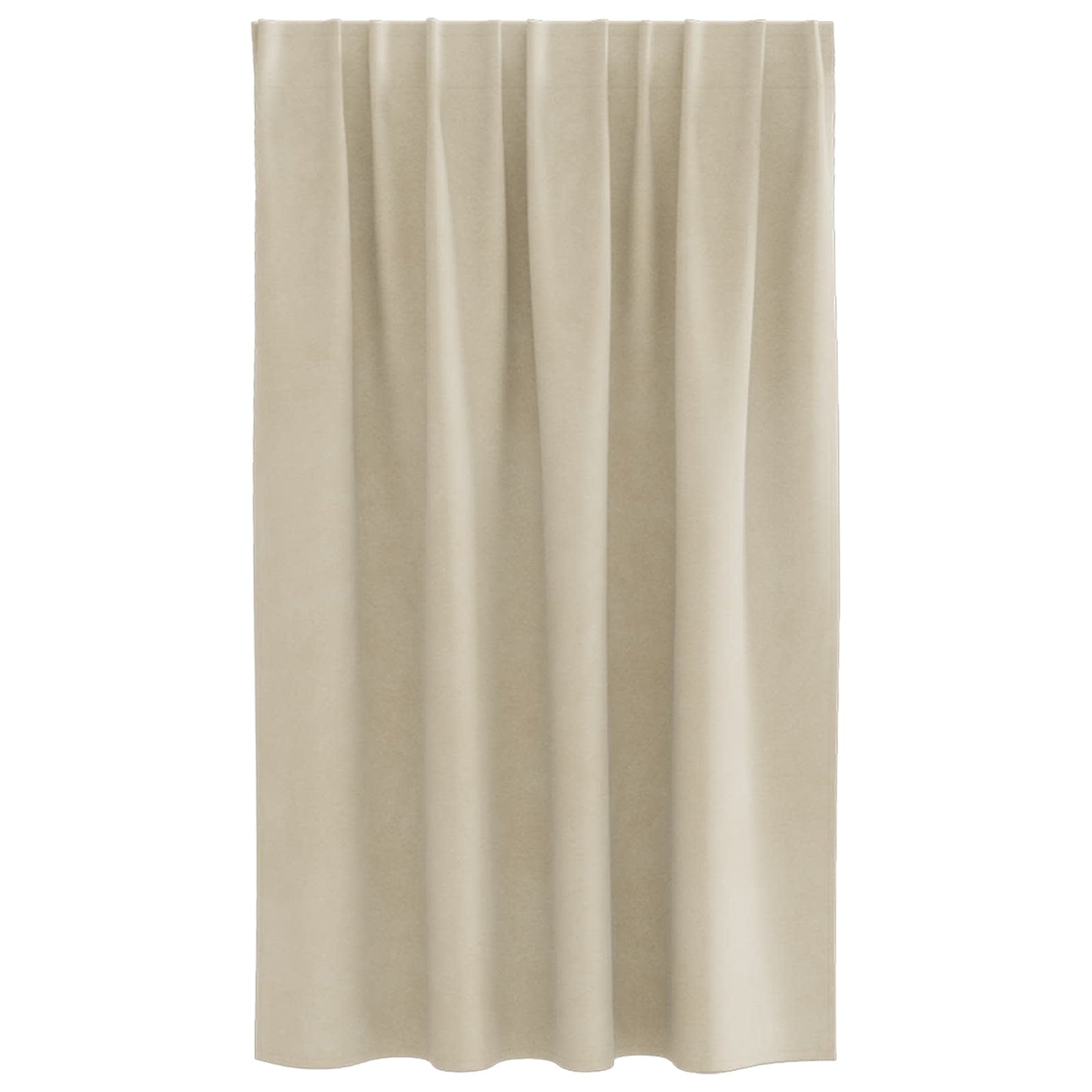 vidaXL Blackout Curtains 2 pcs Cream 140 x 140 cm Velvet