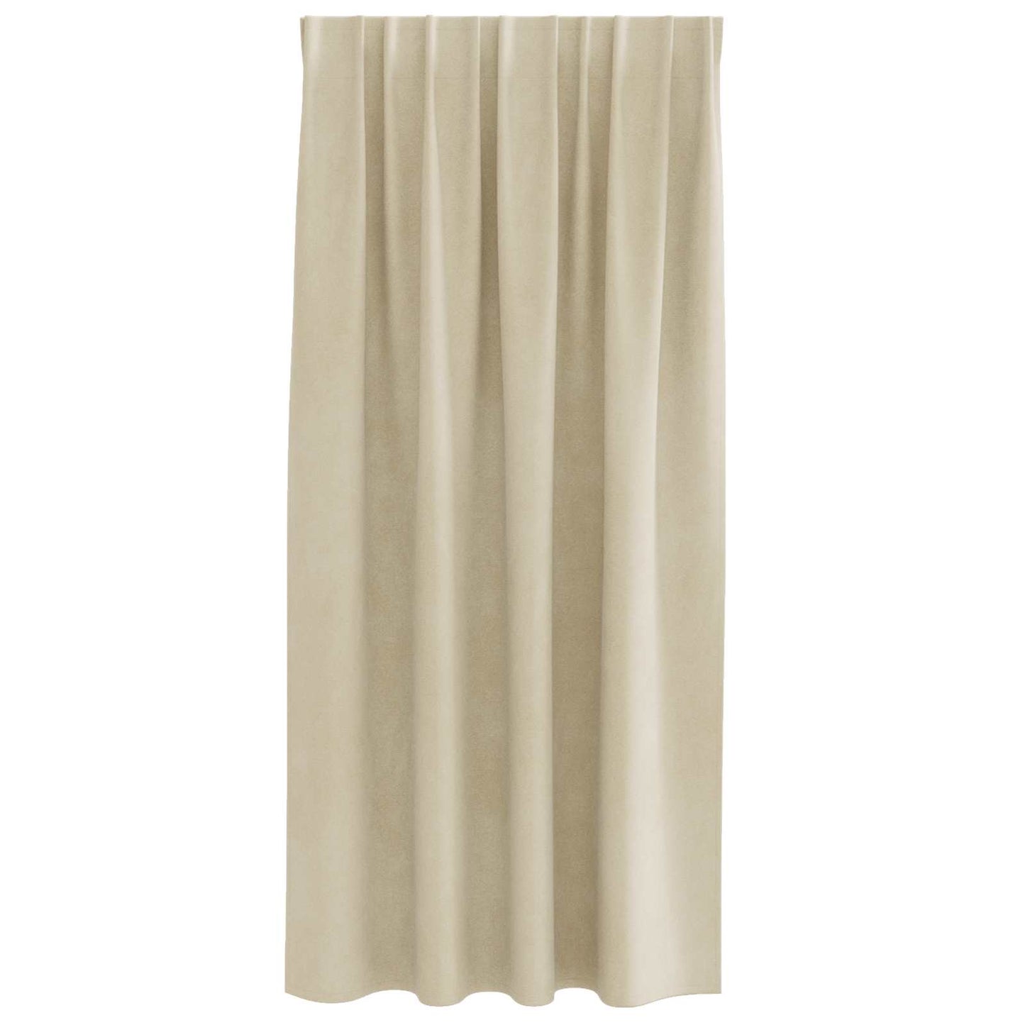 vidaXL Blackout Curtains 2 pcs Cream 140 x 175 cm Velvet