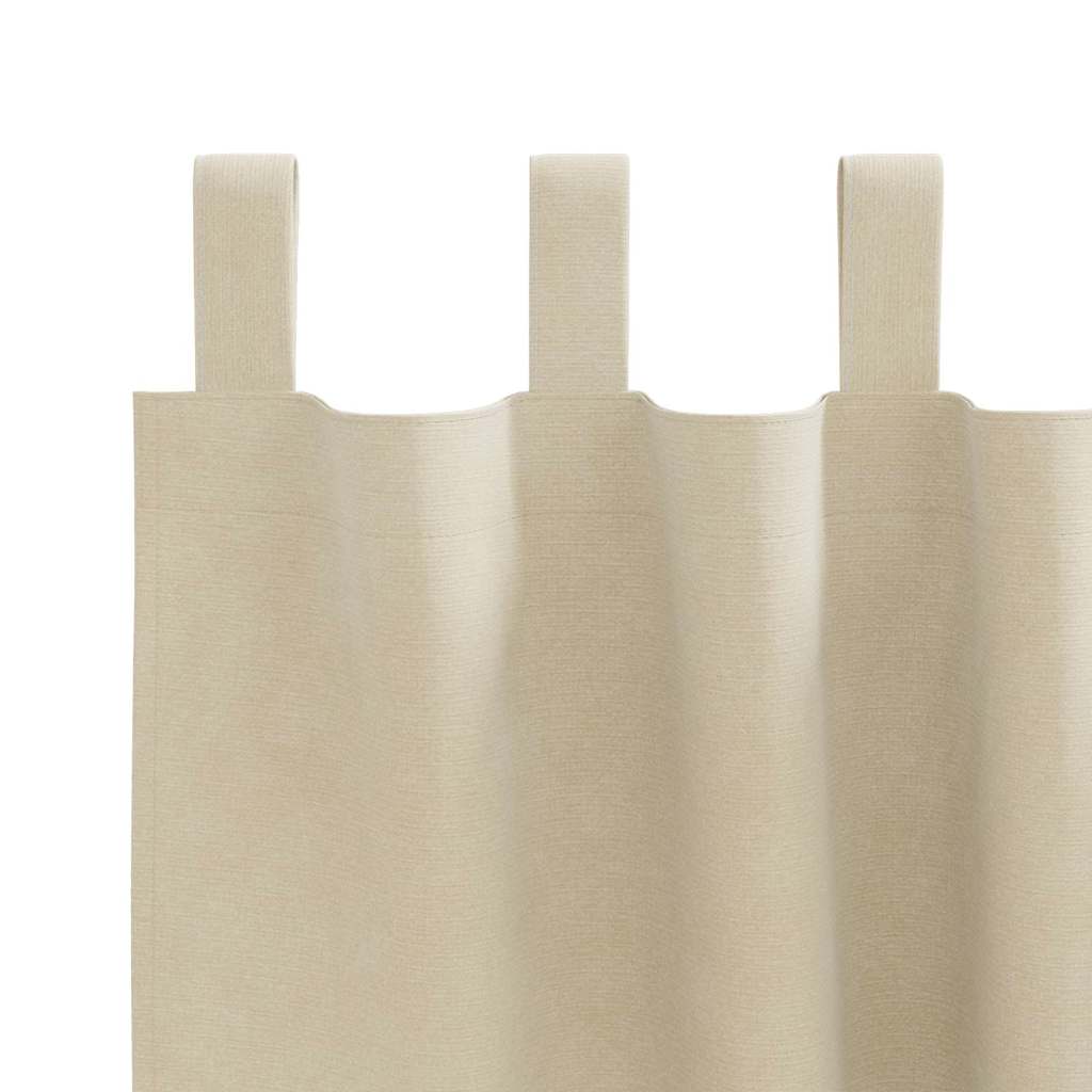 vidaXL Blackout Curtains 2 pcs Cream 140 x 225 cm Velvet