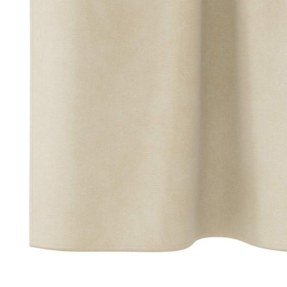 vidaXL Blackout Curtains 2 pcs Cream 140 x 260 cm Velvet