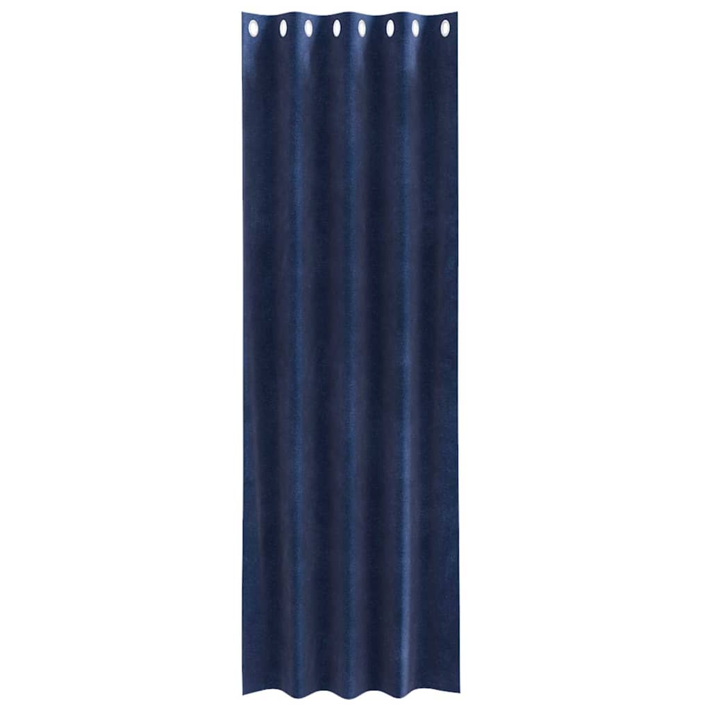 vidaXL Curtains 2 pcs Dark Blue 140 x 245 cm Velvet