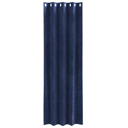 vidaXL Curtains 2 pcs Dark Blue 140 x 245 cm Velvet