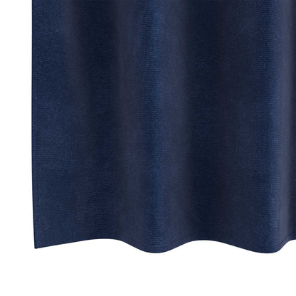 vidaXL Curtains 2 pcs Dark Blue 140 x 260 cm Velvet